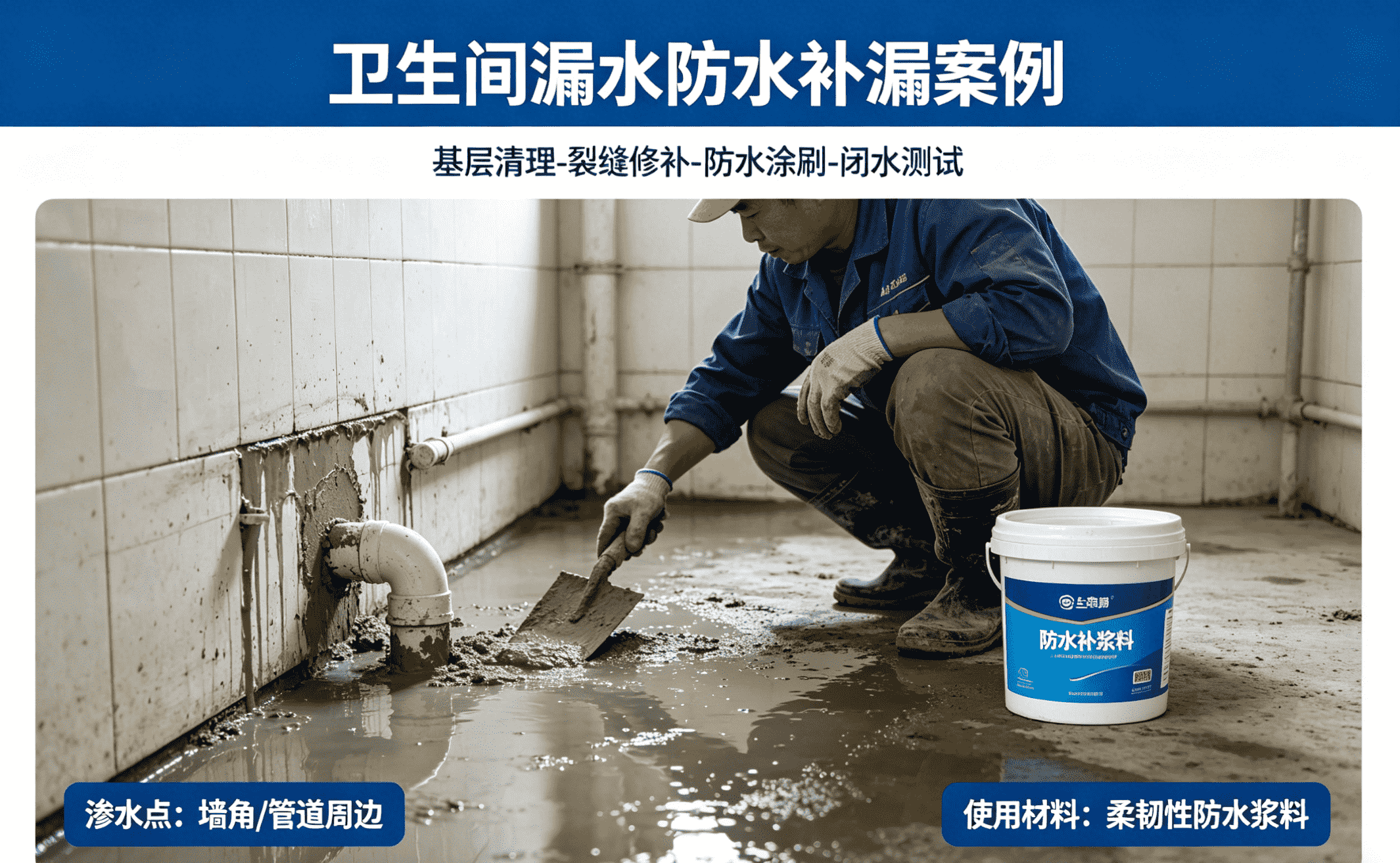 山东烟台阳台漏水外墙渗水瓷砖空鼓修复案例